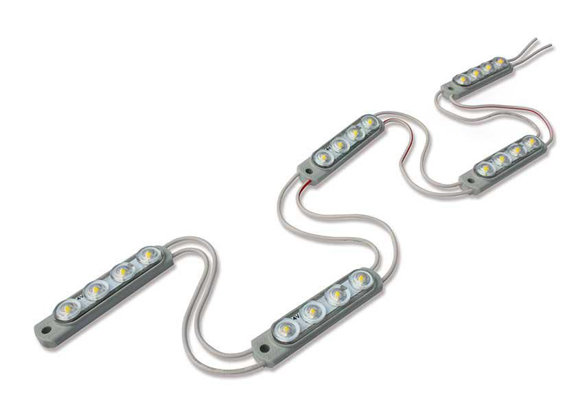 Agilis backlighting system showcasing clean, bright white LED illumination.