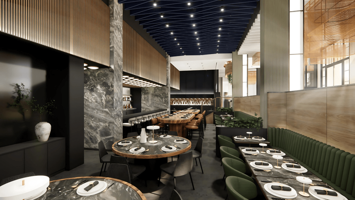 LINE:Form Traditional Baffles at Le Westin Tremblant.