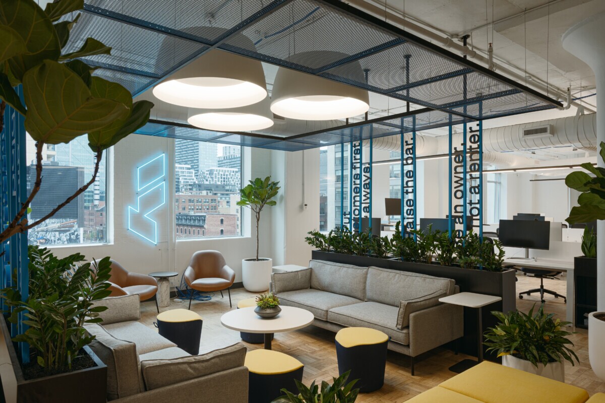 Maxxit's PANEL:Form Metal Ceiling Panels at Float Financial's offices in Toronto, Canada