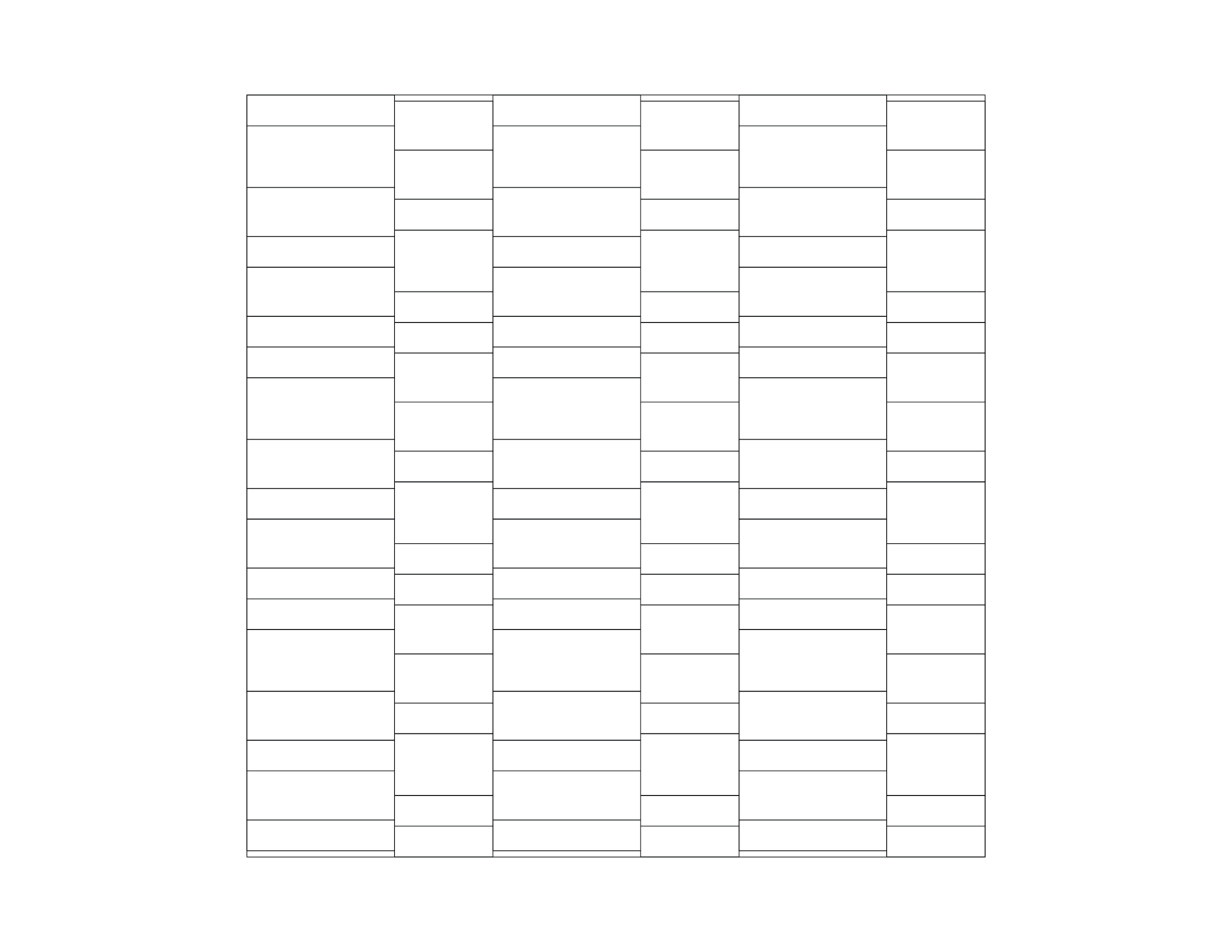 2D technical drawing illustrating the linear Panelform Stacked metal ceiling panel pattern.
