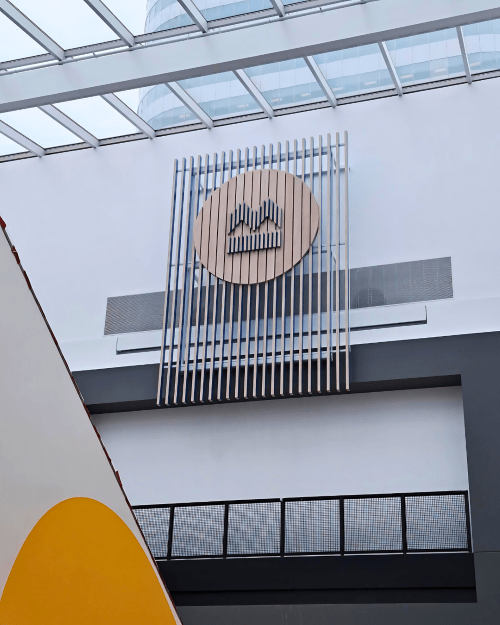 LINE:Form Wall Fins behind the BMO logo