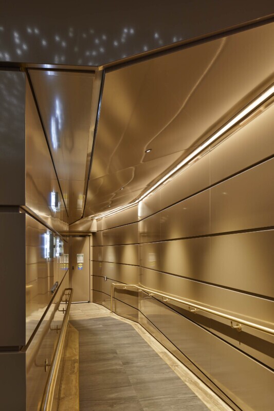 Scotiabank Arena tunnel club entry with Agilis walls and ceiling panels