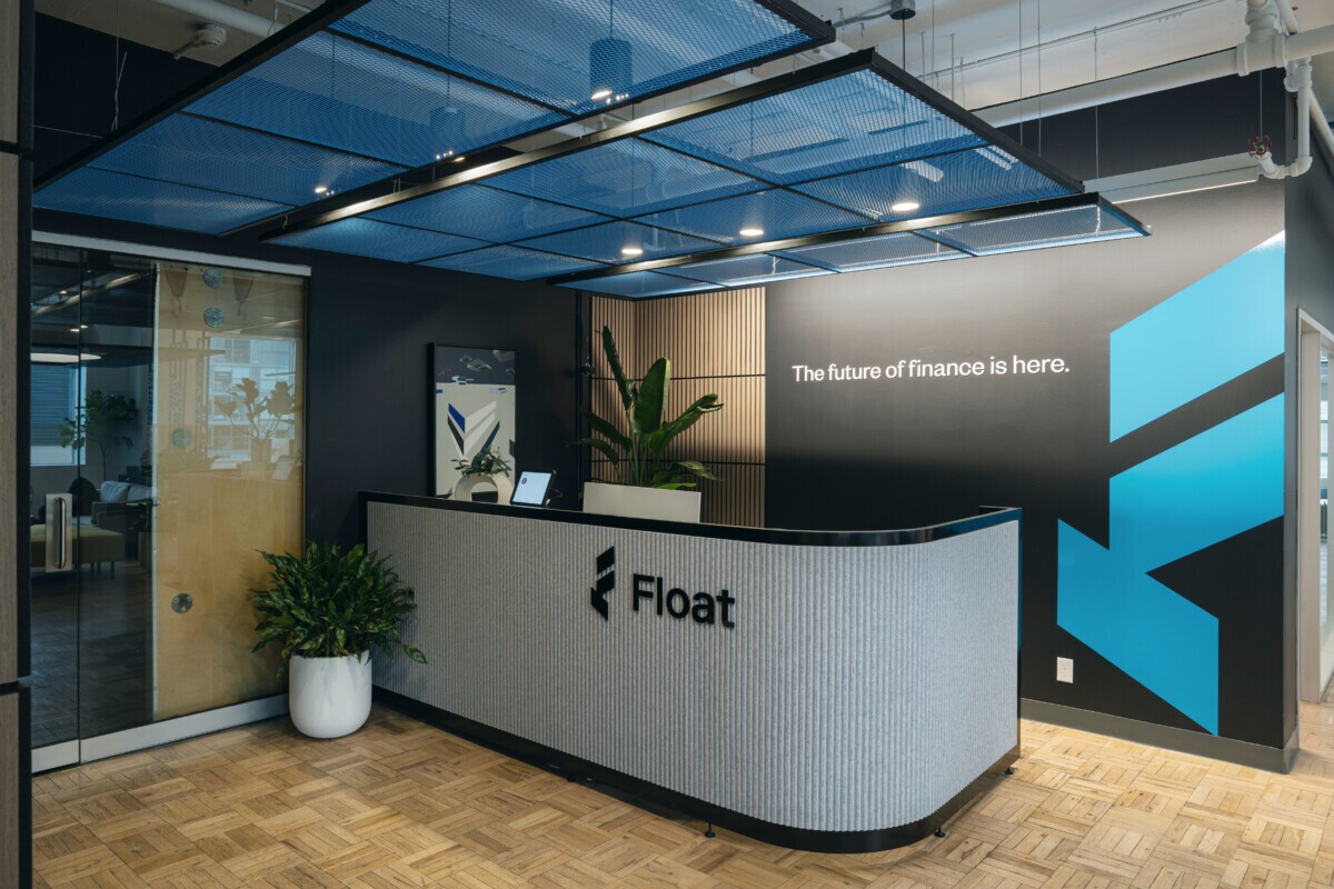 PANEL:Form Metal Ceiling Panels at Float Financial's office